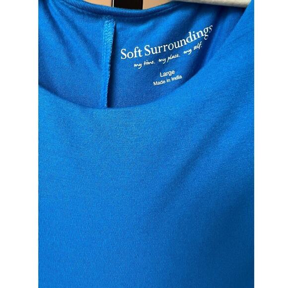 Soft Surroundings BLUE Alexandra Dress Azure NWT - Picture 4 of 8